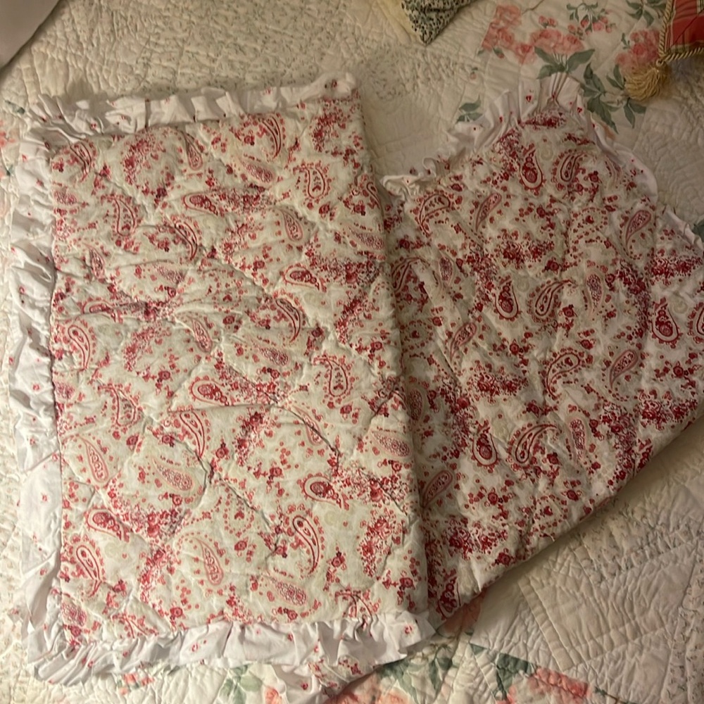 Simply shabby chic pillow shams